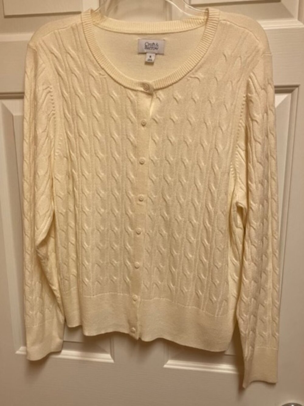 Croft and Barrow cream cardigan